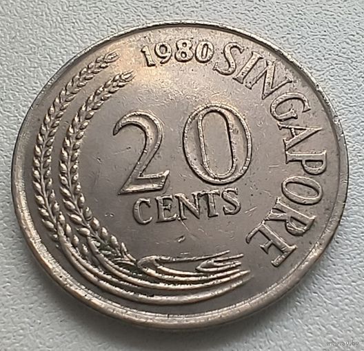 Сингапур 20 центов, 1980. 5-12-38