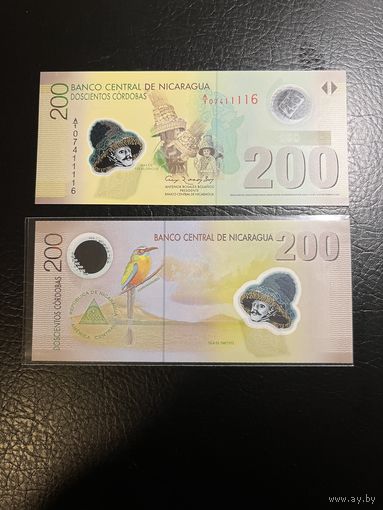 Никарагуа 200 Кордоба 2007 2012 ! 200 в окошке ! 205b ! UNC