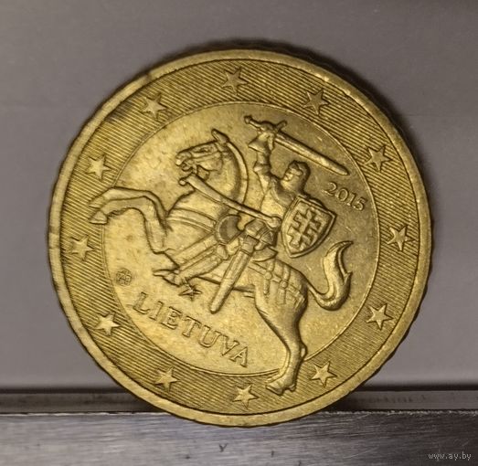 Литва 50 евроцентов, 2015