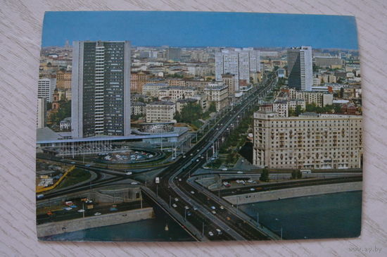 Москва. Проспект Калинина; 1977, 1978, чистая, ДМПК, авиа.