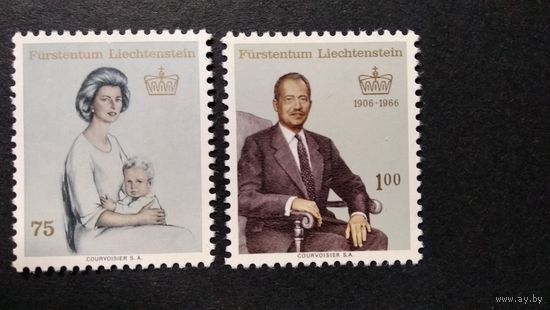 Лихтенштейн\819фе\ 1965 -1966 княжеские особы MNH.