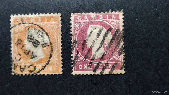 Великобритания\116в\ Гамбия. 1880 королева. зуб.14