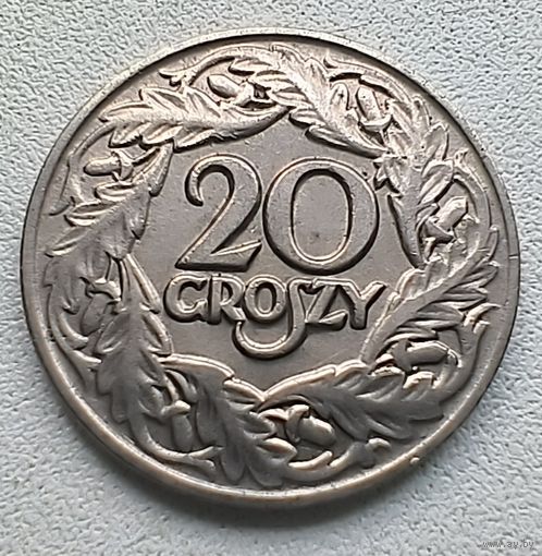 Польша 20 грошей, 1923 Никель 3-14-14