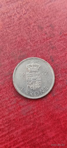 Дания 1 крона 1977