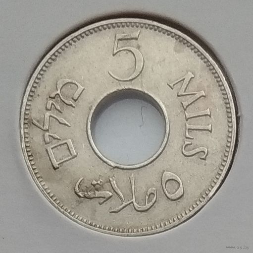 Палестина Британская 5 милей 1939 г. В холдере
