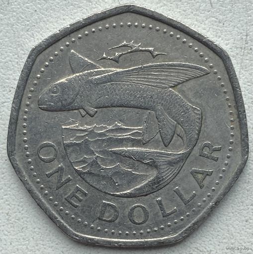 Барбадос 1 доллар 1988 г. Цена за 1 шт.