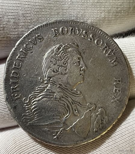 Талер 1750 года.А.Германия.Фридрих II.Серебро.