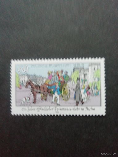 Западный Берлин 1990 Марка "250 лет городскому транспорту Берлина" (чистая**) Mi.861 каталог 2.40 евро