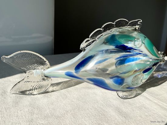 Статуэтка стекло рыба 15х29см