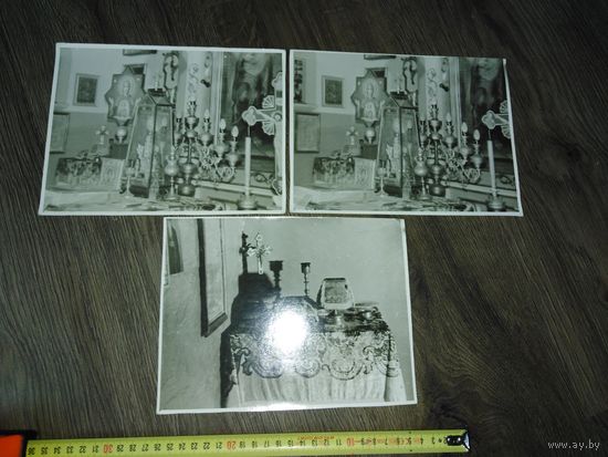 3 церковные фотографии. Внутреннее убранство