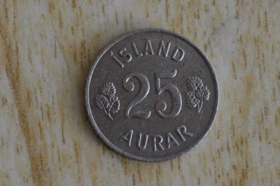 Исландия 25 эйре 1966