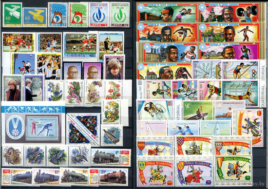 Марки разных стран 1 - полные серии - 55+ марок и 1 блок - MNH. #O-W-94-D-1