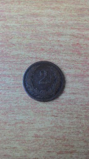 2 филлера 1894 года.