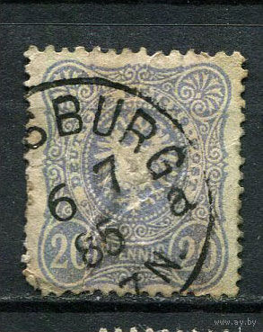 Рейх - 1880 - Герб 20 Pf - (есть надрыв) - [Mi.42] - 1 марка. Гашеная.  (Лот 54HB)-T4P51