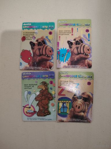 Вкладыши, карточки ALF сумасбродные советы