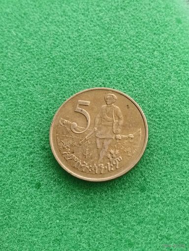 ЭФИОПИЯ 5 ЦЕНТОВ, 2000-2010, Лев