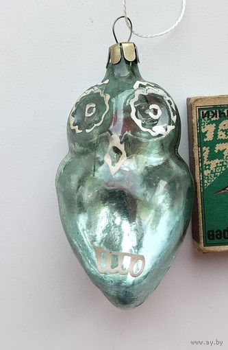 Ёлочная игрушка. Сова. Н-10.