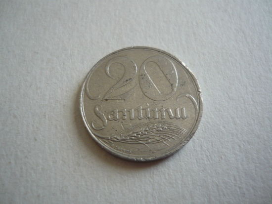 20 SANTIMU 1922