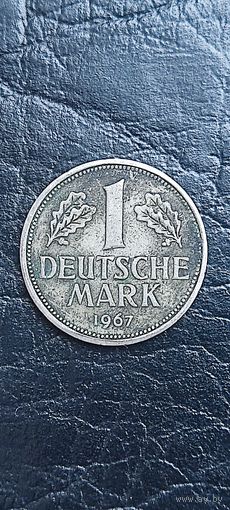 1 Deutsche mark 1967 года. Распродажа. См др мои лоты