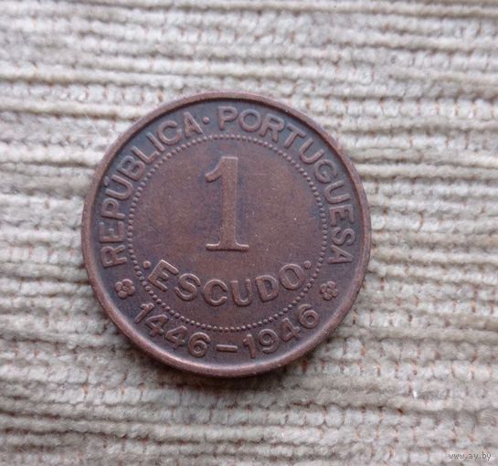 Werty71 Гвинея Бисау 1 эскудо 1946 Колония Португалии  Биссау