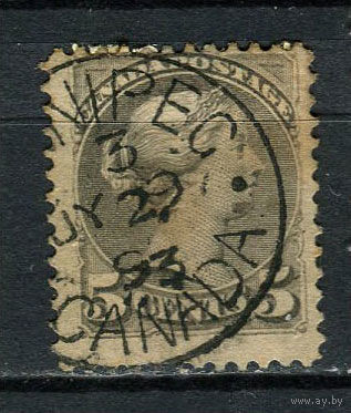 Канада - 1870/1894 - Королева Виктория 5С - [Mi.29ba] - 1 марка. Гашеная.  (Лот 50Gi)-T2P34