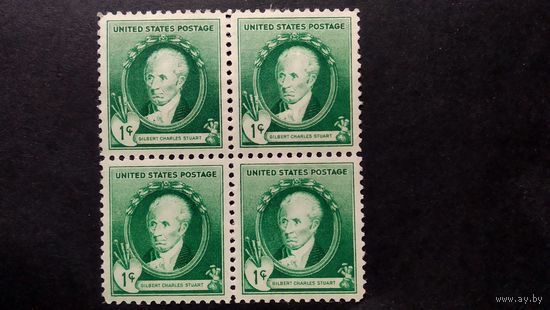 США\а114\1940 скотт884 Гилберт Стюарт америк.живописец.искусство  MNH