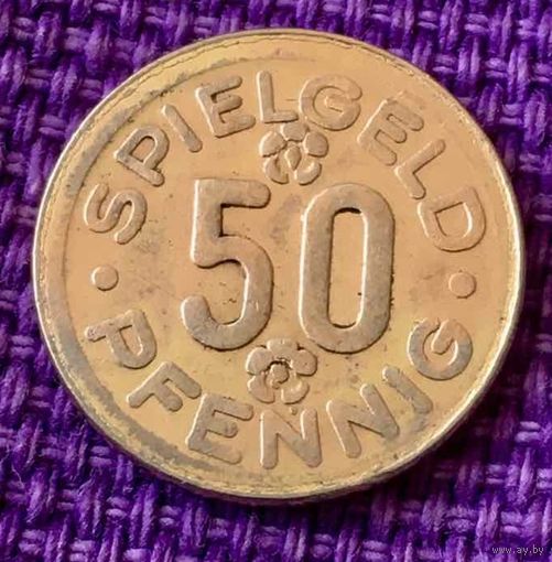 Игровой жетон "50 пфенниг".