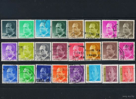Испания Кор 1985-98 Хуан-Карлос Стандарт #2678-81,2683,2713,2720-23,2739,2760-2,2862-4,2888-9,3137,3234,3367