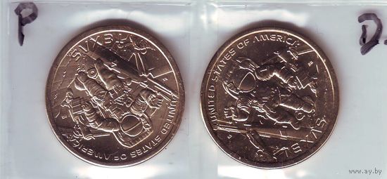 США. 1 доллар 2025 год ,P -D, инновации - состояние! -2, за штуку