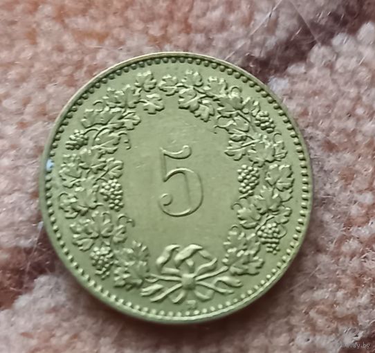 Швейцария 5 раппен 2011 г.