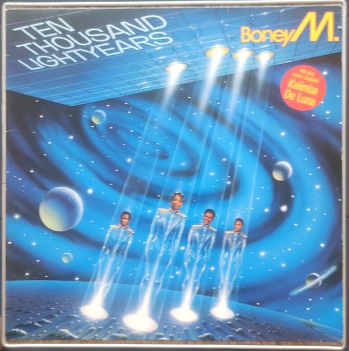 BONEY M. - Ten Thousand Lightyears 84 Hansa Germany EX+/EX + Poster