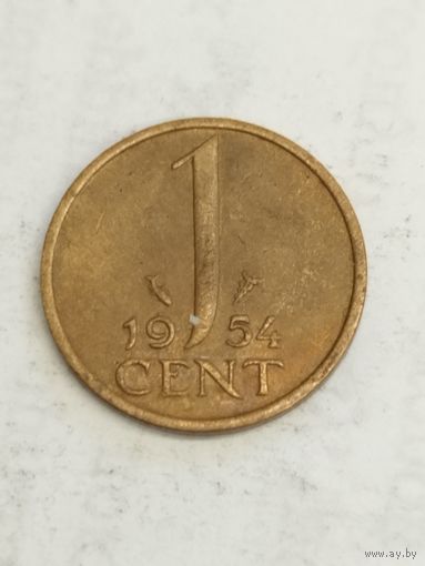 Нидерланды 1 цент 1954