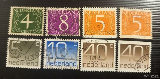 Набор марок Нидерланды - 8 шт (цена за все) - лот 20.