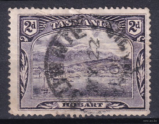 31.Aust. Великобритания. Австралийские штаты. Тасмания. Хобарт. 1899/00 гг. 2d. Mi.#63.