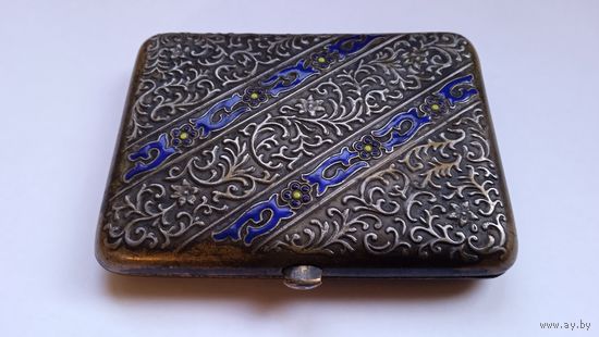 Портсигар артель Санитас Одесса СССР с эмалями