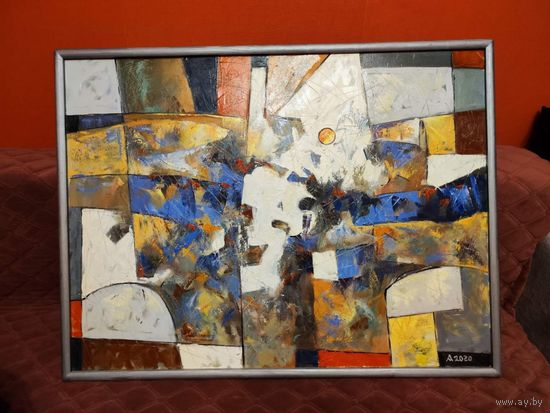 "На том берегу" масло, холст. Левкович Михаил