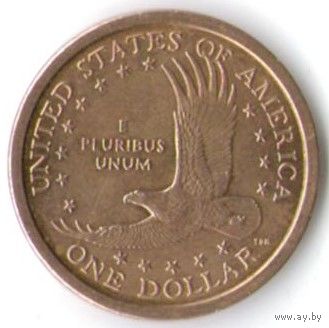 1 доллар США 2000 год Сакагавея Парящий орел двор Р _состояние XF