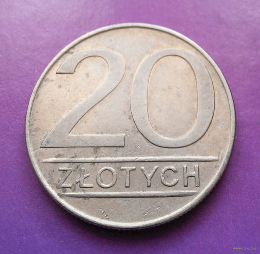 20 злотых 1987 Польша #02