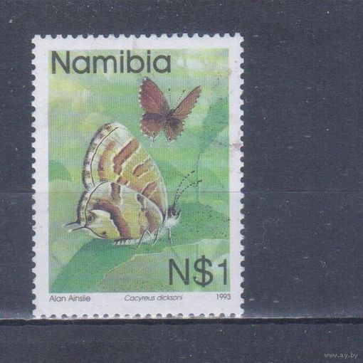 [367] Намибия 1993. Фауна.Бабочка.1 N$. Гашеная марка.