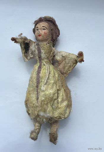 Елочная игрушка вата, папье-маше