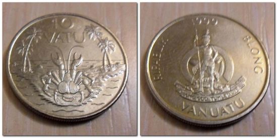 10 вату 1999 г.в. Вануату - из коллекции