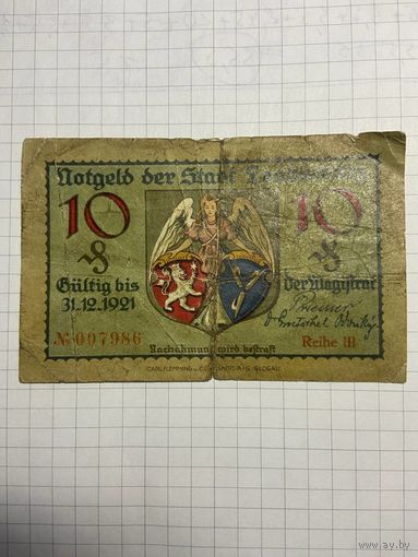 Нотгельд 10 пфеннигов 1921 год. -2112