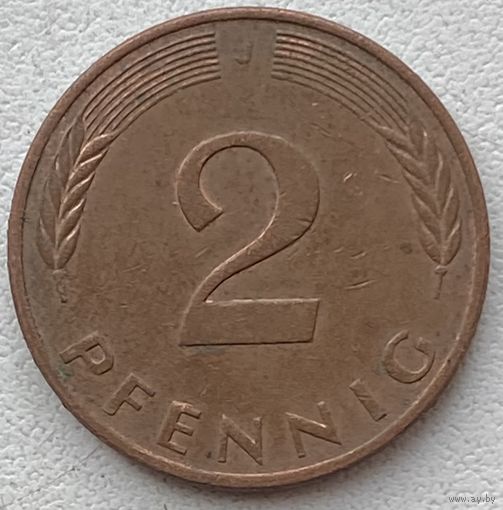 Германия 2 пфеннига 1981 г. J
