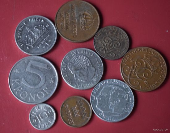 Швеция 9 монет