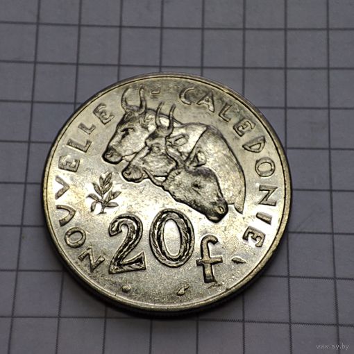 20 франков 1990 года Франция . Новая Каледония.