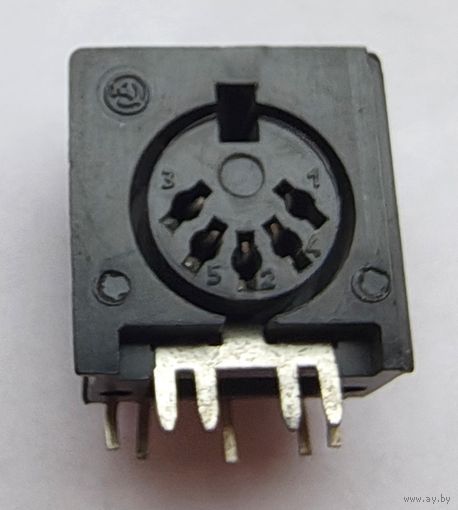 DIN-5 аудио разъем на плату. Розетка-мама. Дин дин5 din5