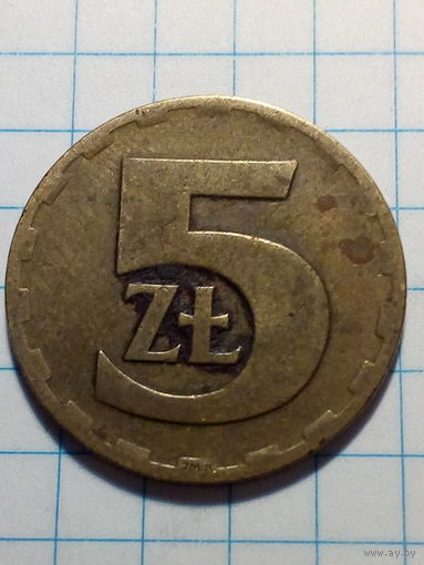 5 злотых Польша 1976 год