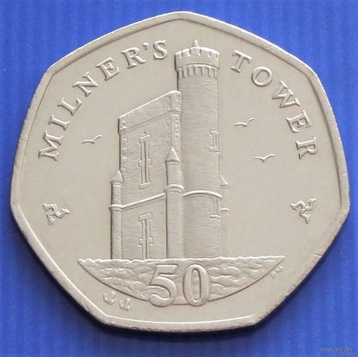 Остров Мэн. 50 пенсов 2004 год KM#1258