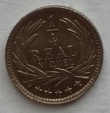 Гватемала 1/4 реала 1900 г.