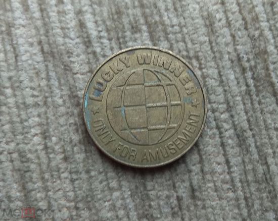 Werty71 Жетон Игровой Токен lucky winner Счастливый победитель